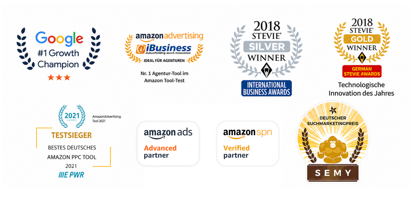 Werbekrone Awards, Auszeichnungen und Amazon Partner